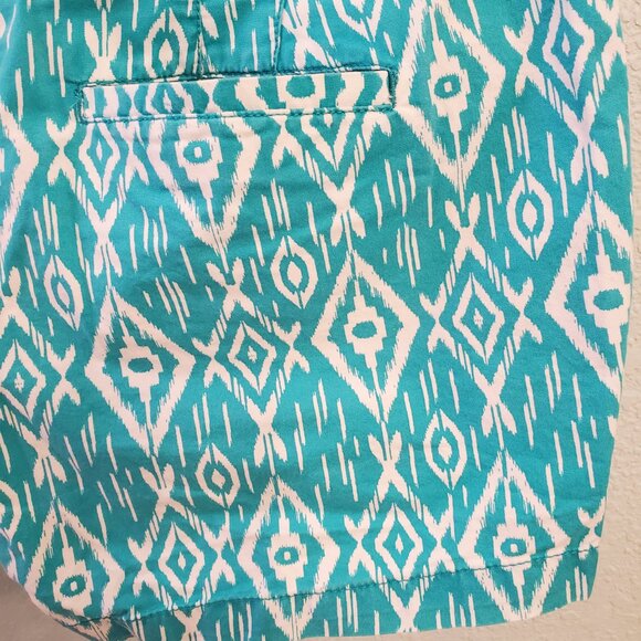 Old Navy Size 10 Ikat print Shorts - Turquoise & White - Picture 8 of 8